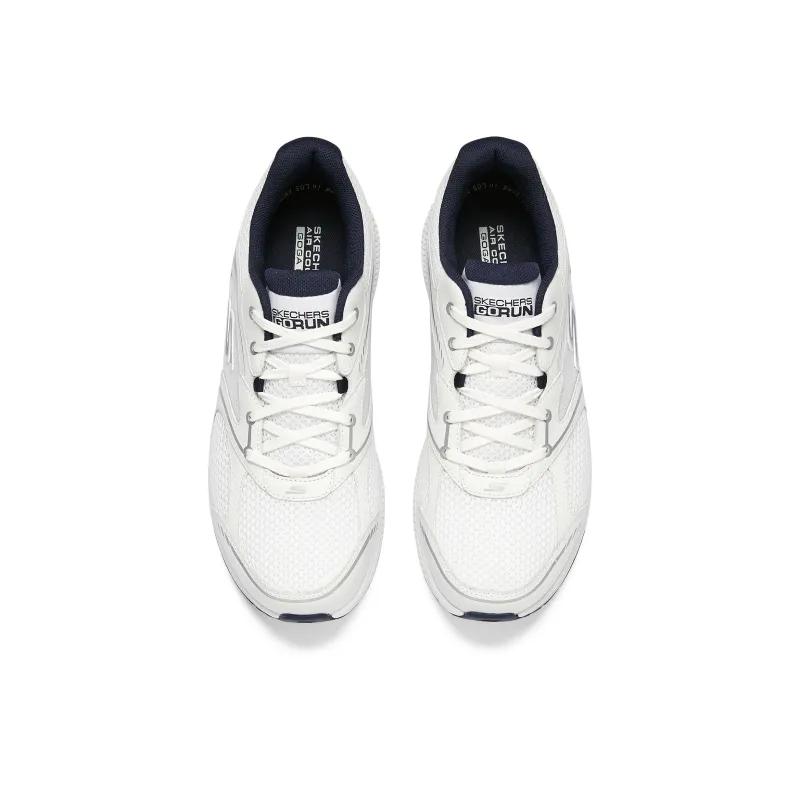 Skechers GO RUN Cushioning, Slip Resistant, And Abrasion Resistant Low Top Running Shoes Men's White Blue-2