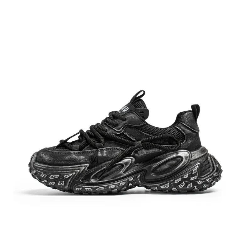 Animal Claws Anti Slip And Wear Resistant Height Increasing Low Top Chunky Sneakers Men's-0