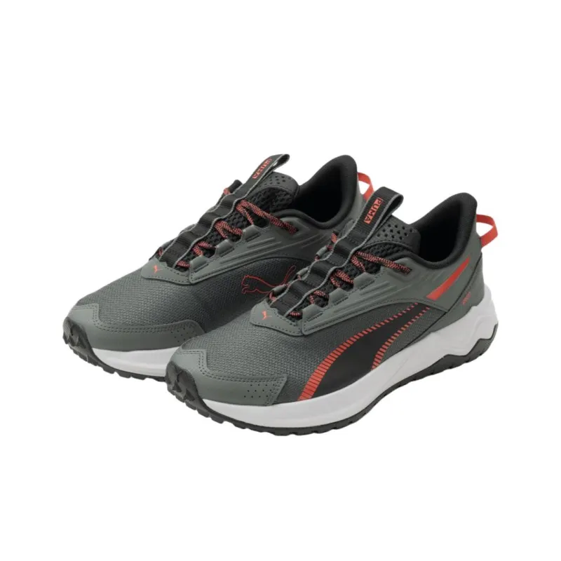 PUMA Extend Lite Trail Anti Slip Wear Resistant Low Top Casual Running Shoes Men's Gray-1