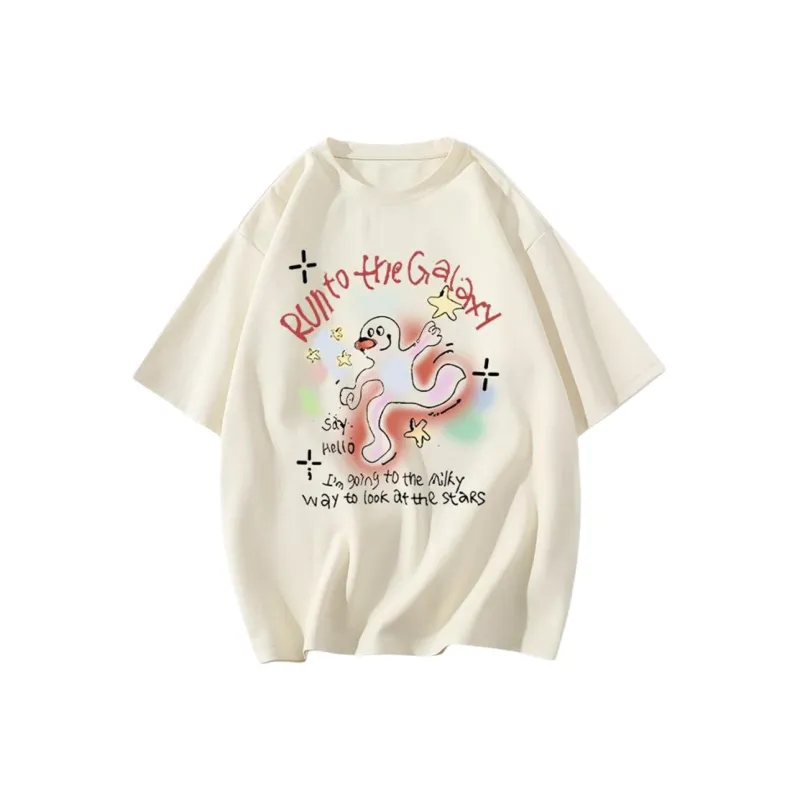 DOKZB T Shirts Women's Apricot-0