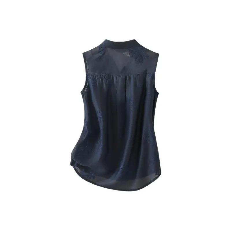 IHIMI Shirts Women's Navy Blue-1