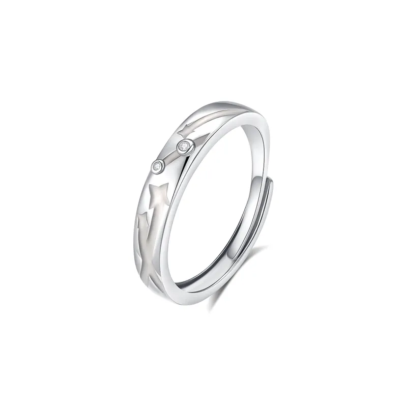 MINTLEAF 925 Sterling Silver Rings Unisex Silver White-2
