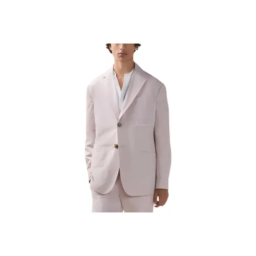 HERMES Business Suits Men Light Pink