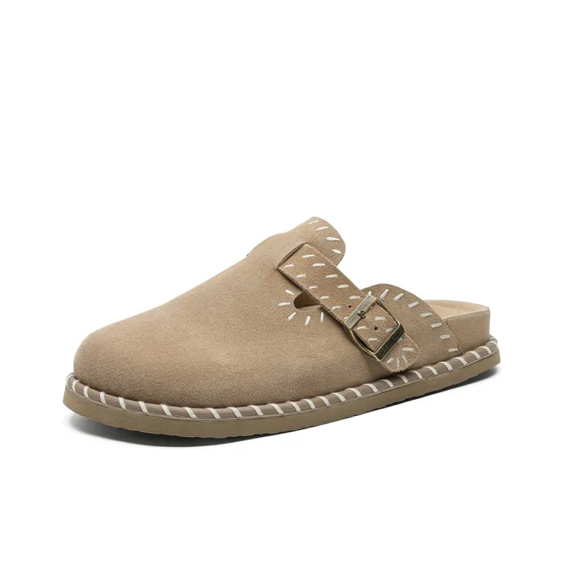 GIGIRYO Rubber Sole Quiet, Odor Resistant, Abrasion Resistant Closed Toe Slippers Unisex-1