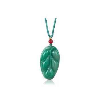 LOVING Natural African Emerald Jade Necklaces Unisex