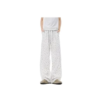 NOTFORMAD Casual Pants Unisex White