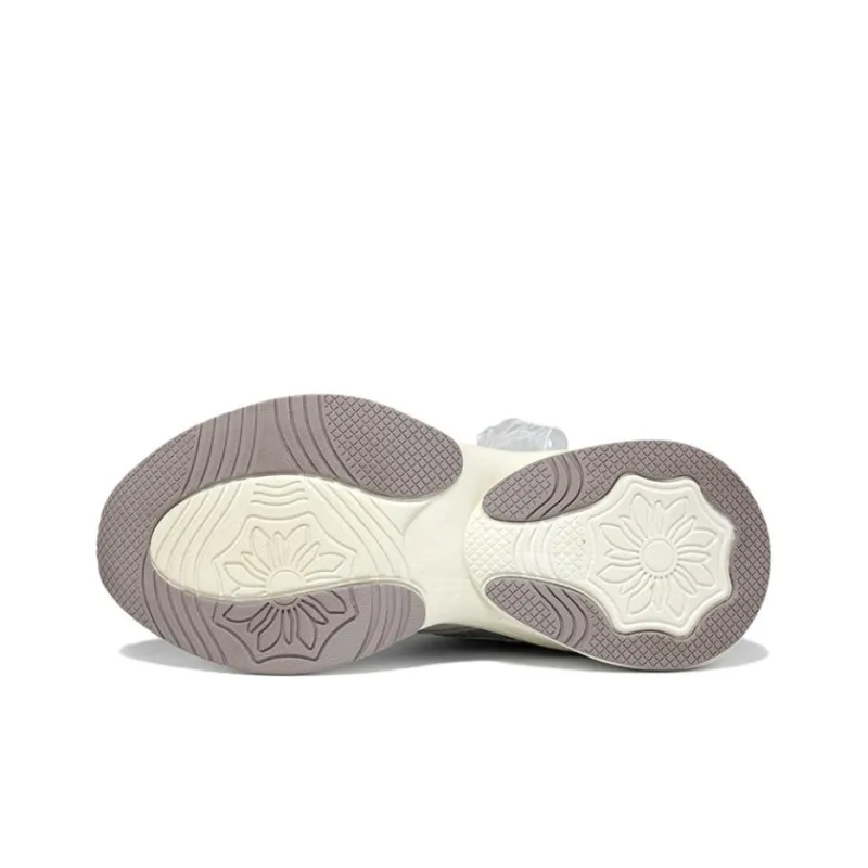 361° Breathable Lightweight Coverage Low Top Casual Shoes Women's Silver Beige-4