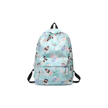 Wolfhorse Nylon Backpack Unisex Pink/Green/Black