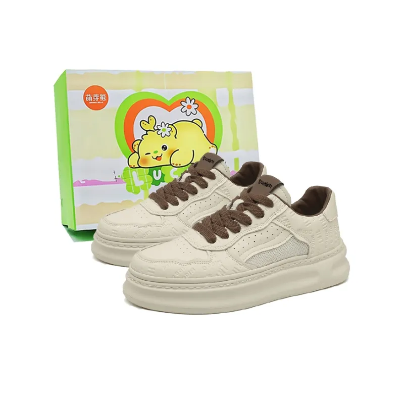Budding Bear Skateboard Shoes Men Low Top-5