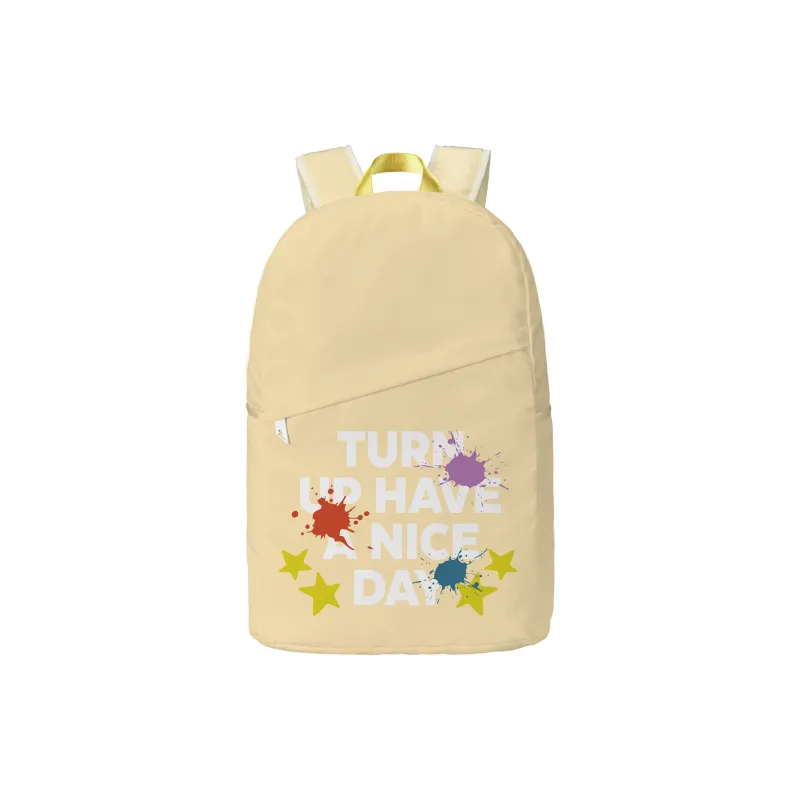 TURN UP Polyester Backpack Laptop Bag Regular Unisex Purple-8