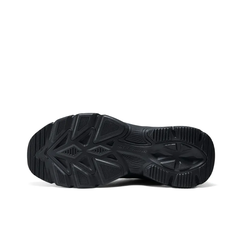 Skechers Cushioning Wear Resistant Low Top Casual Shoes Men's Black-4