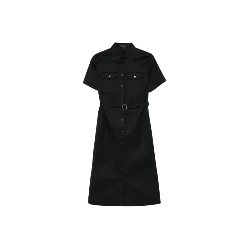 THEORY Twill weave Midi Dress-0