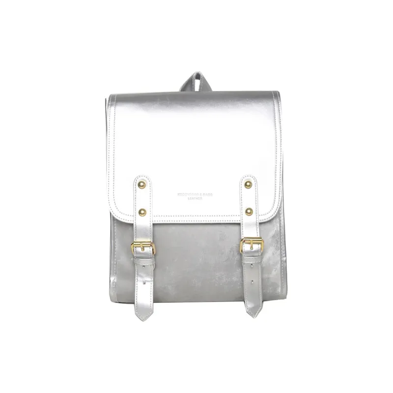 Yalu PU Backpack Women's Pink/Ecru/Silver/Black-14