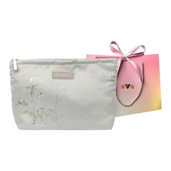 Yalu Canvas Bag Clutch Women's White/Blue