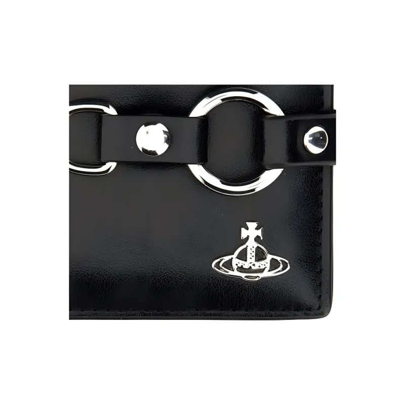 Vivienne Westwood Bondage Logo Plaque Bi Fold Wallet-3
