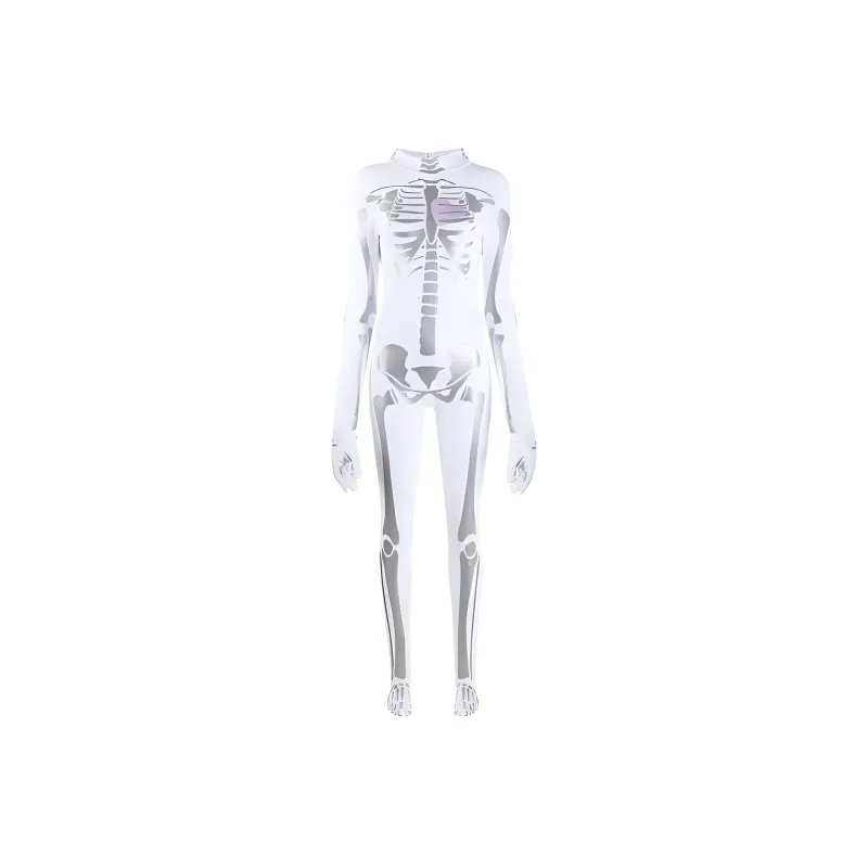 NATASHA ZINKO Skeleton print Playsuit-0