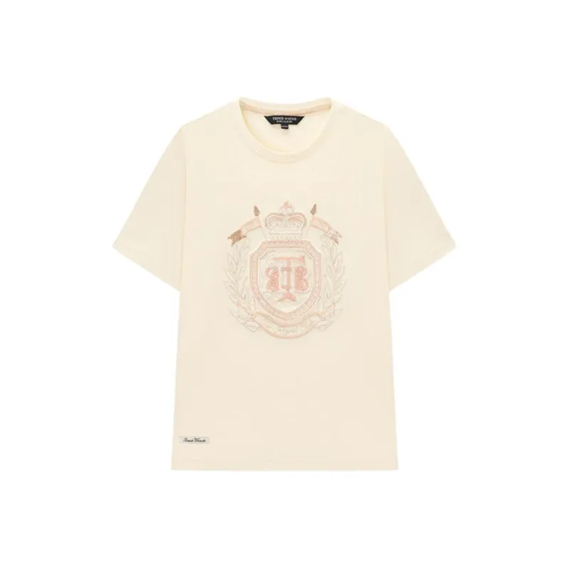 Teenie Weenie T Shirts Women's Ivory-0