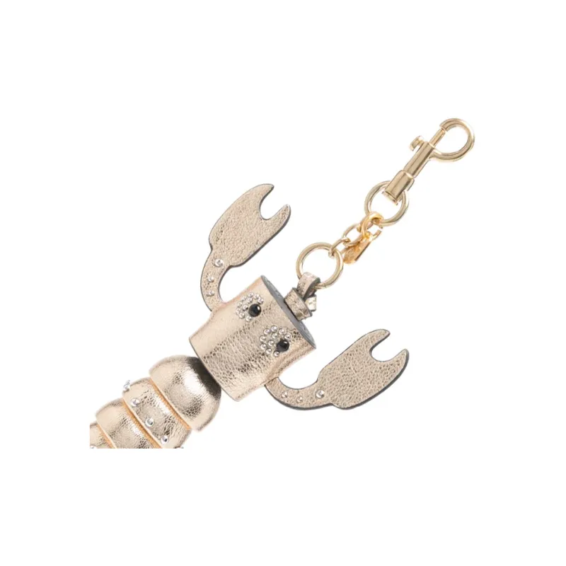 Anya Hindmarch Calfskin Keychains Women's Gold-2