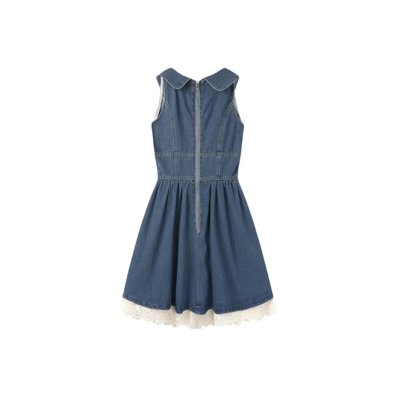 YGPRW Sleeveless Dresses Women's Blue-1