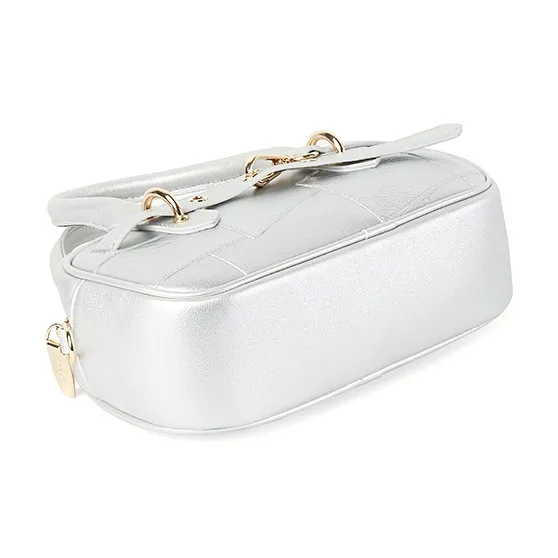 TUCANO PU Shoulder Bag, Crossbody Bag, Handbag Regular Women's Glacier Silver-4