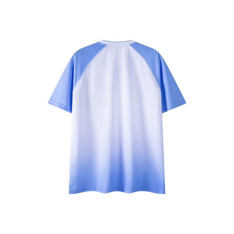 P.R IND Badminton Jersey Unisex Gradient Blue Shadow-1