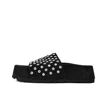 KMD EVA Rhinestone Quiet Slide Slippers Women's