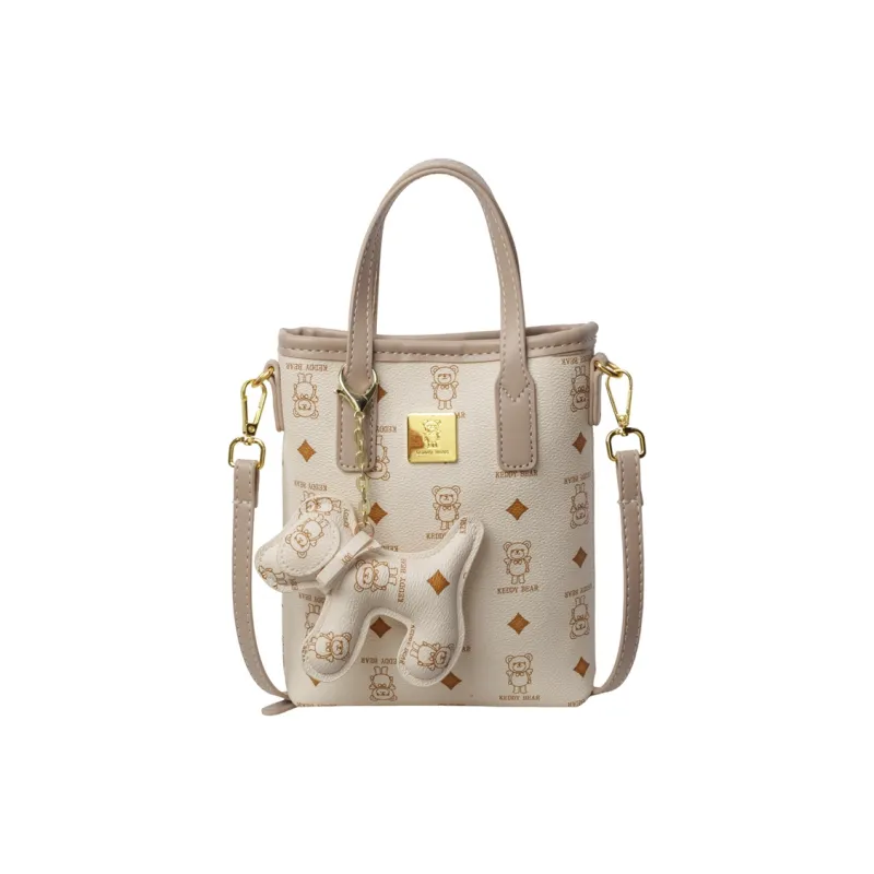 Yalu PU One Shoulder Handbag Women's Ecru/Pink/Brown/Coffee-1