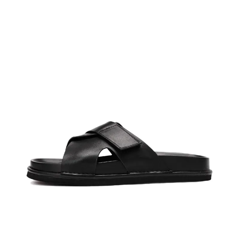 Brounvanm Slide Slippers Men's Black-0