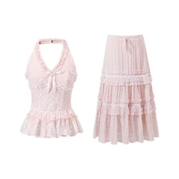 FLIM Two Piece Skirt Sets Women's