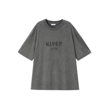 RIVER STONE T Shirts Men Dark Gray
