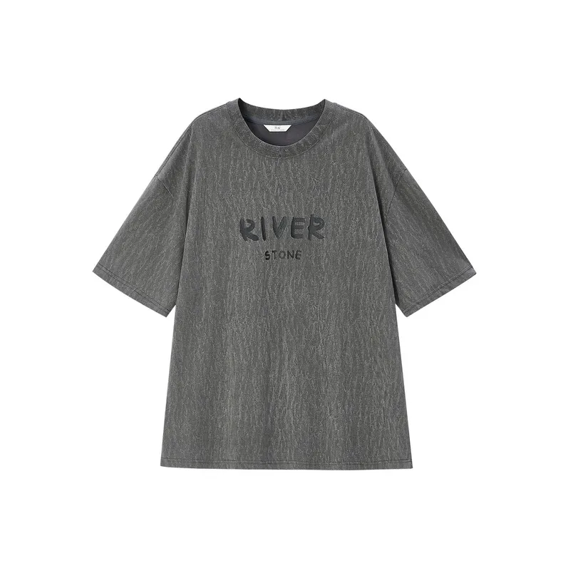RIVER STONE T Shirts Men Dark Gray-0