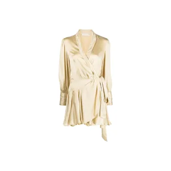 Zimmermann Long Sleeved Dresses Women's Light Beige