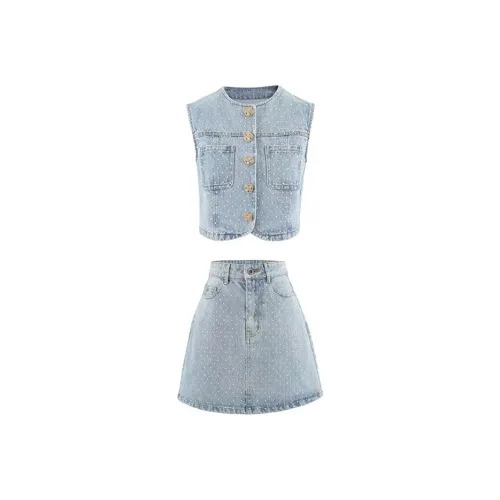 PLANE DRIFT Two Piece Skirt Sets Women's