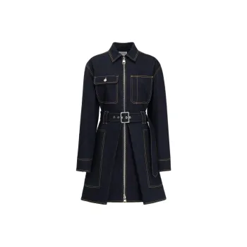 Alexander McQueen Long Sleeved Dress Women's Blue