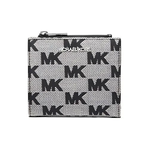 MICHAEL KORS COOPER Cotton With Polyester Wallet Men's Black/Brown/Blue
