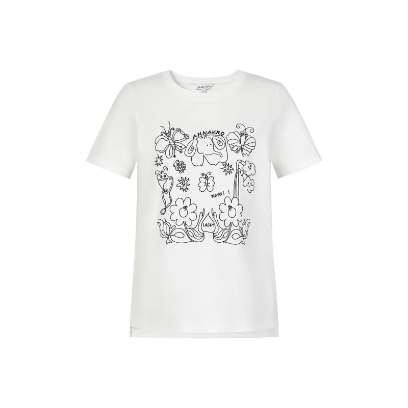 JZ. ANNAKRO T Shirts Women's White-0