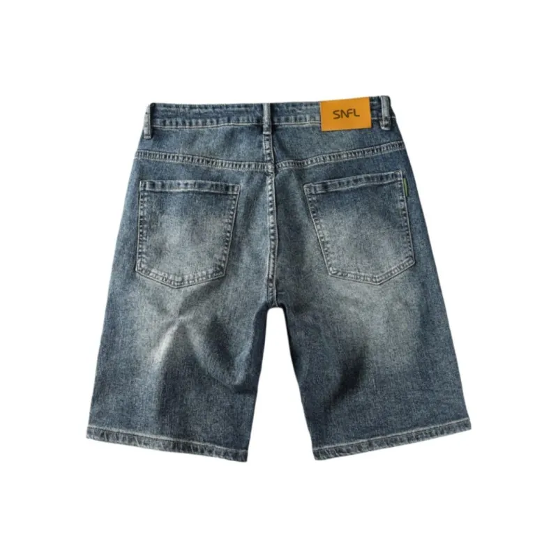 SNOW FLYING Denim Shorts Unisex-1