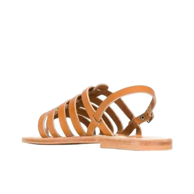 K Jacques St Tropez Kazak Roman Sandals Women's Brown-3