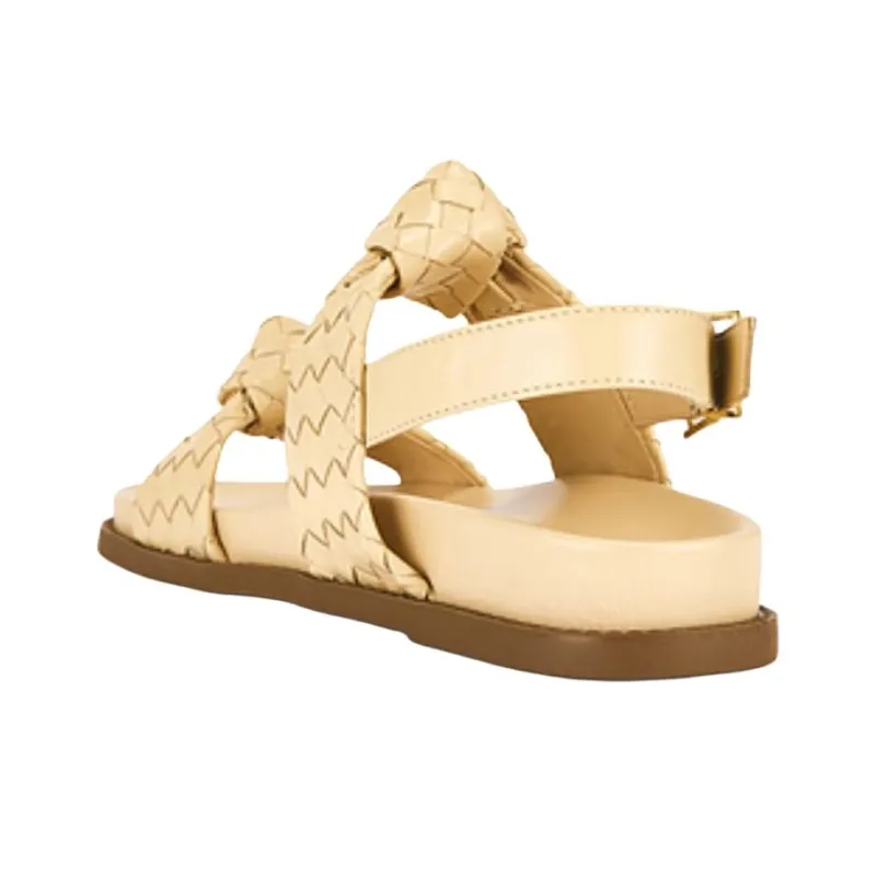 Schutz One Strap Sandals Women's Yellow-3