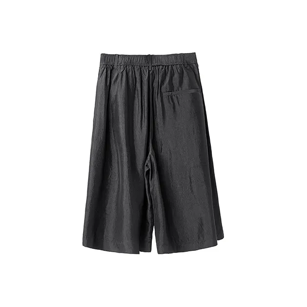 HUANXIANGZHE Casual Shorts Unisex Black-1