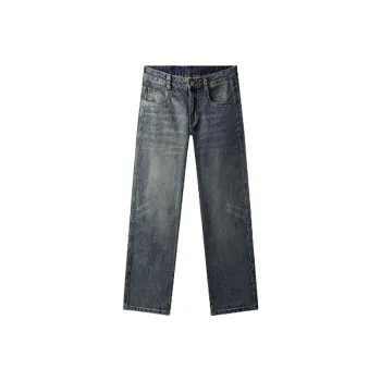 SNOW FLYING Jeans Unisex Vintage Blue