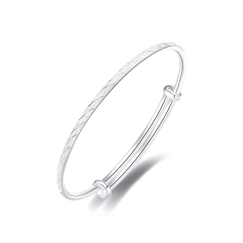 Bear Silversmith 999 Fine Silver Sterling Silver Bangle Women's
