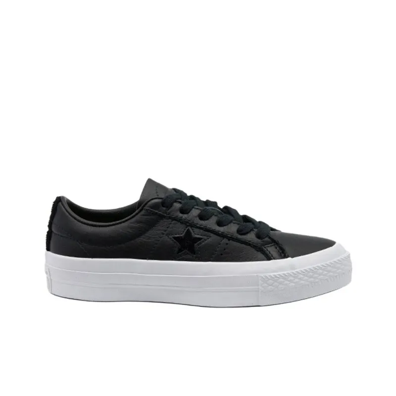 Converse One Star Low Leather 'Black'-1