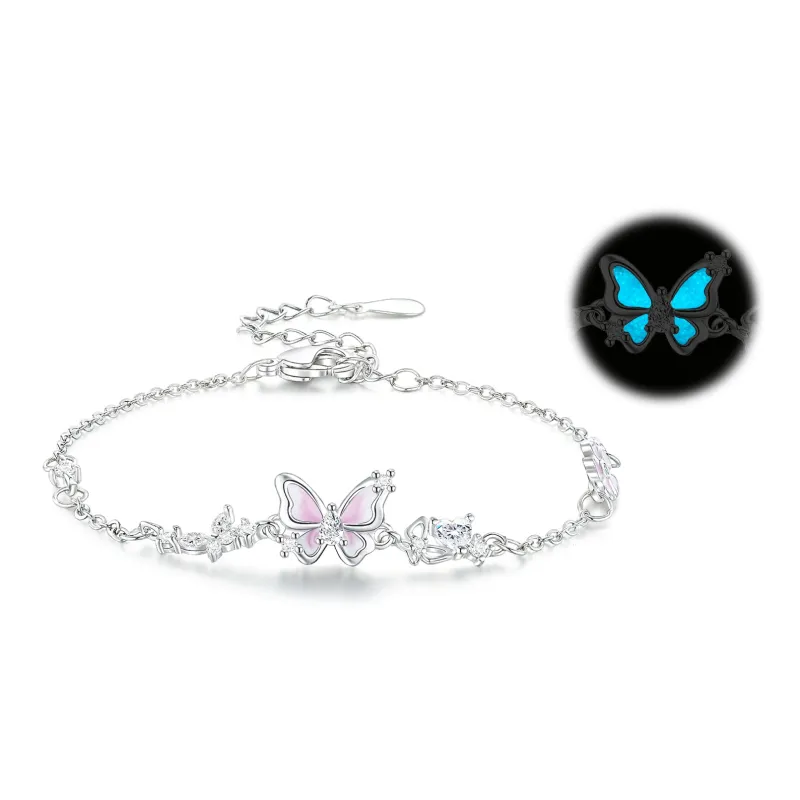 LAOYINFANG S990 Silver Pure Silver Bracelets Women's-0