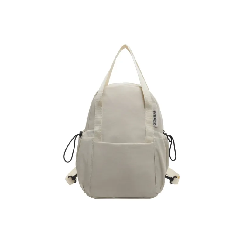 Yalu Fabric Backpack Women's Black/Ecru/Green/Orange-6