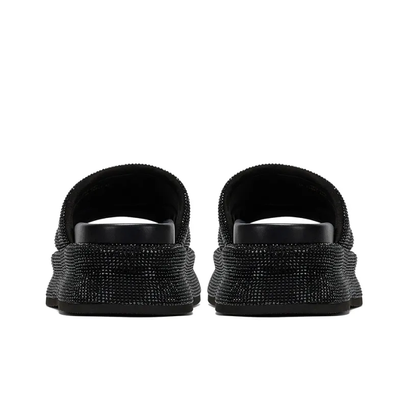 GG CC Rhinestone Slip Resistant Abrasion Resistant Slide Slippers Women's-3