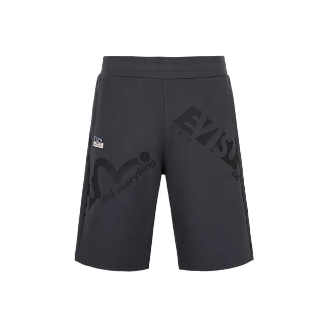 EVISU Short Sweatpants Men's Charcoal Gray-1