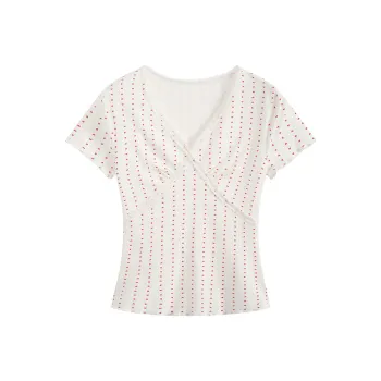HANDAIWEI T Shirts Women's White