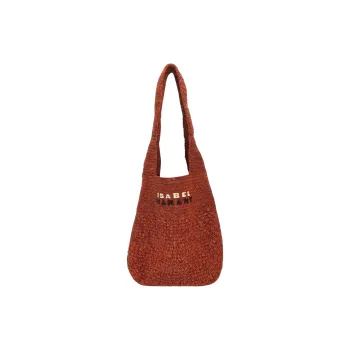 ISABEL MARANT Raffia Shoulder Bag Women's Red