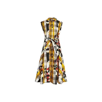 Burberry Sleeveless Dress Women's Yellow